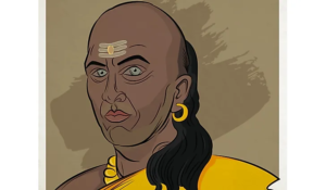 Chanakya teaching political strategy to Chandragupta Maurya